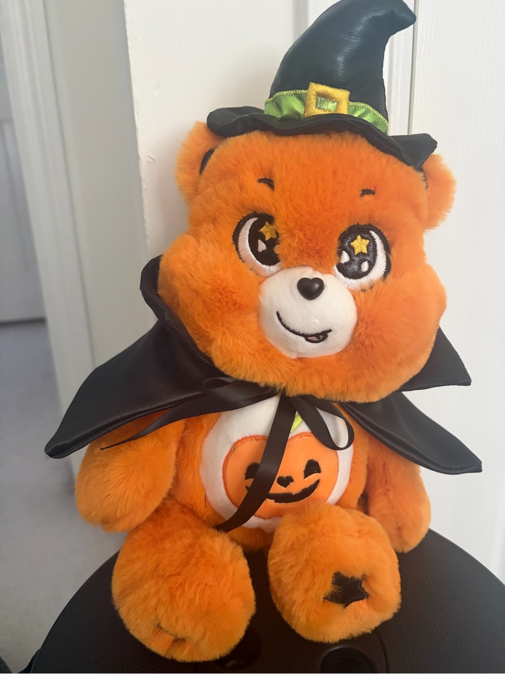 Plush Halloween Pumpkin Bear - Orange Plush Costume Toy